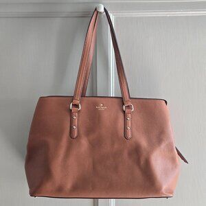 Kate Spade | Larchmont Avenue Large Evangelie Large Tote | Warm Gingerbread